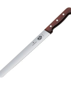 Victorinox Wood Handle Serrated Slicing Knife 25cm (JD209)