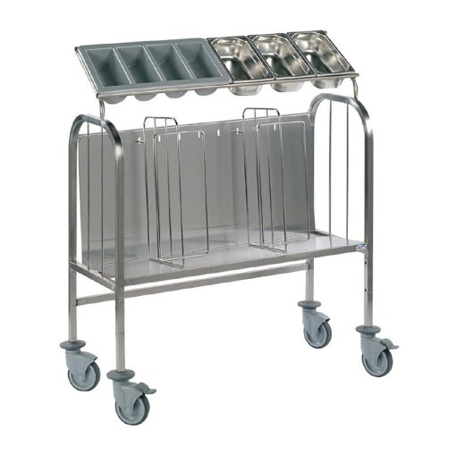 Matfer Bourgeat Tall Plate and Cutlery Trolley 792606 (JE069)