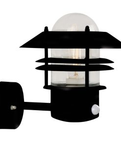 Nordlux Blokhus Up Sensor Outdoor Wall Light Black (JE730)