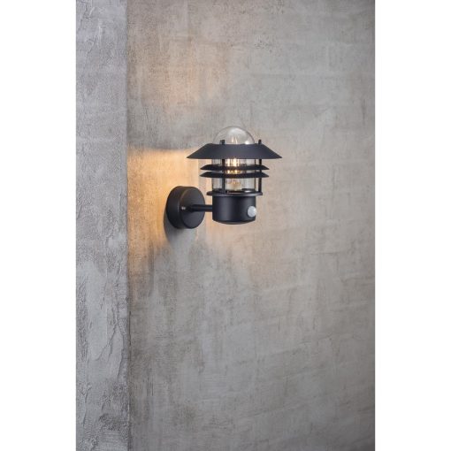 Nordlux Blokhus Up Sensor Outdoor Wall Light Black (JE730)