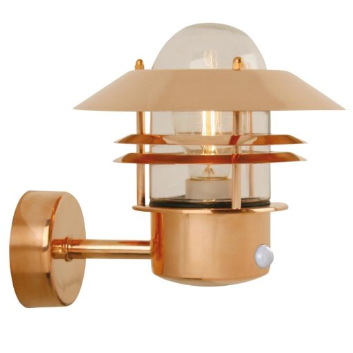 Nordlux Blokhus Up Sensor Outdoor Wall Light Copper (JE731)