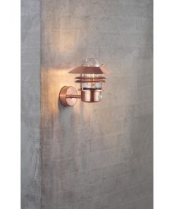 Nordlux Blokhus Up Sensor Outdoor Wall Light Copper (JE731)