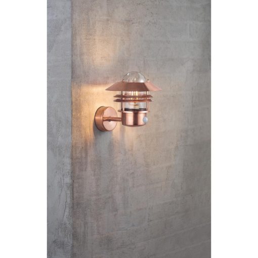Nordlux Blokhus Up Sensor Outdoor Wall Light Copper (JE731)