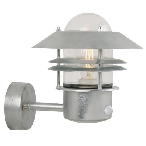Nordlux Blokhus Up Sensor Outdoor Wall Light Galvanised (JE732)