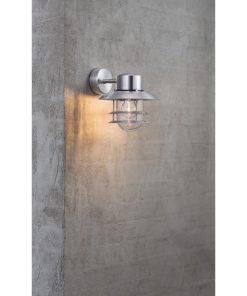 Nordlux Blokhus Down Outdoor Wall Light Galvanised (JE733)