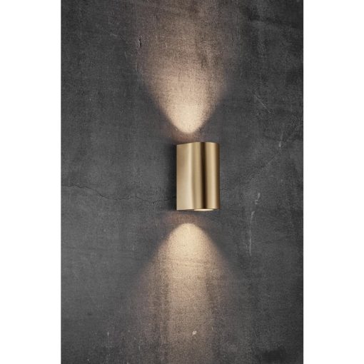 Nordlux Canto Maxi 2 Outdoor Wall Light Brass (JE745)
