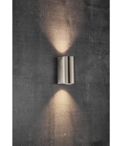 Nordlux Canto Maxi 2 Outdoor Wall Light Stainless Steel (JE747)