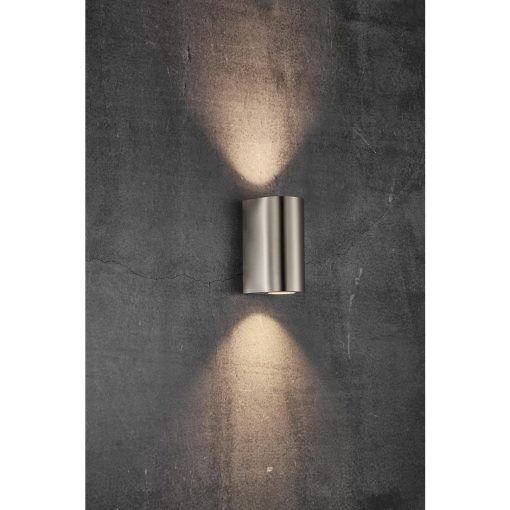 Nordlux Canto Maxi 2 Outdoor Wall Light Stainless Steel (JE747)