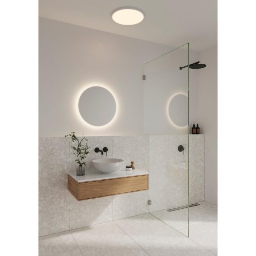Nordlux Dovina Round Mirror Wall Light Clear (JE753)