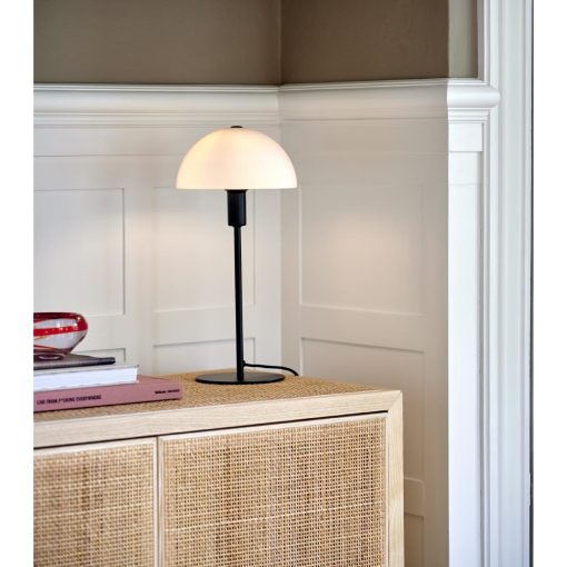 Nordlux Ellen 20 Indoor Table Lamp Black Glass Shade (JE760)