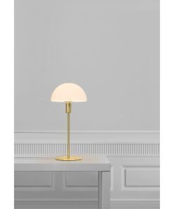 Nordlux Ellen 20 Indoor Table Lamp Brass Glass Shade (JE761)