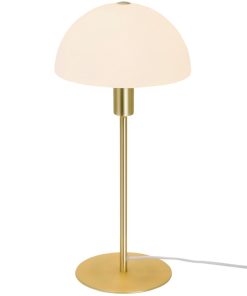 Nordlux Ellen 20 Indoor Table Lamp Brass Glass Shade (JE761)