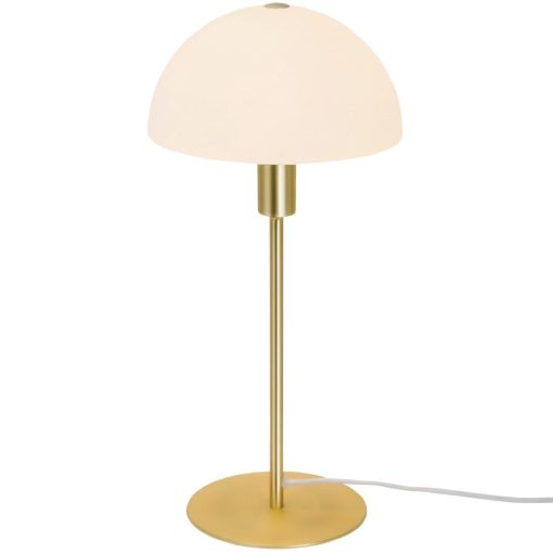 Nordlux Ellen 20 Indoor Table Lamp Brass Glass Shade (JE761)