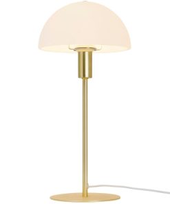 Nordlux Ellen 20 Indoor Table Lamp Brass Glass Shade (JE761)