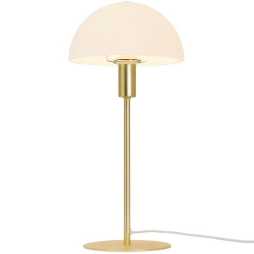 Nordlux Ellen 20 Indoor Table Lamp Brass Glass Shade (JE761)