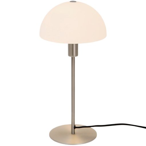 Nordlux Ellen 20 Indoor Table Lamp Brushed Steel Glass Shade (JE762)