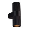Nordlux Kyklop Ripple Outdoor Wall Light Black (JE789)