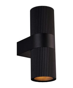 Nordlux Kyklop Ripple Outdoor Wall Light Black (JE789)