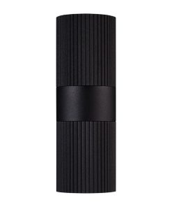 Nordlux Kyklop Ripple Outdoor Wall Light Black (JE789)