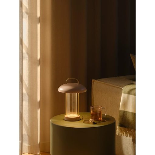 Nordlux Mirano Portable Indoor Table Lamp Dusty Rose (JE810)