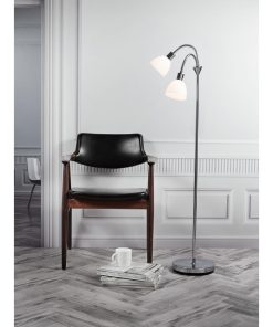 Nordlux Ray Double Floor Lamp Chrome (JE829)