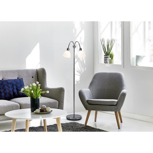Nordlux Ray Double Floor Lamp Chrome (JE829)