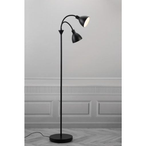 Nordlux Ray Double Floor Lamp Black (JE830)