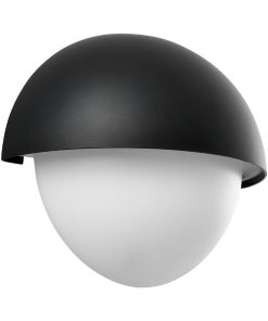 Nordlux Scorpius Maxi Round Outdoor Wall Light Black Plastic (JE838)