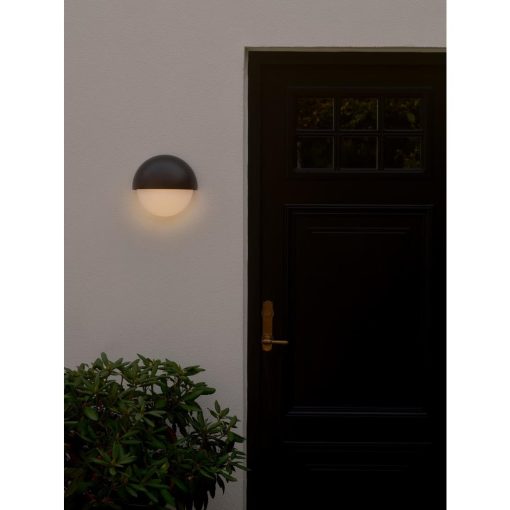 Nordlux Scorpius Maxi Round Outdoor Wall Light Black Plastic (JE838)