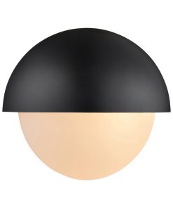 Nordlux Scorpius Maxi Round Outdoor Wall Light Black Plastic (JE838)