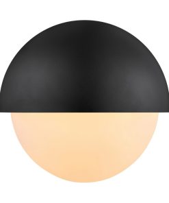 Nordlux Scorpius Round Outdoor Wall Light Black Plastic (JE844)