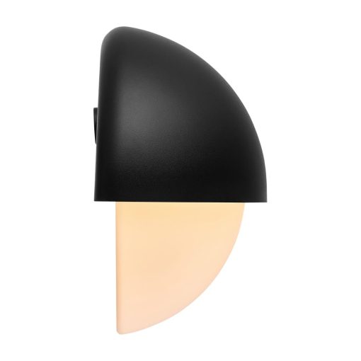 Nordlux Scorpius Round Outdoor Wall Light Black Plastic (JE844)