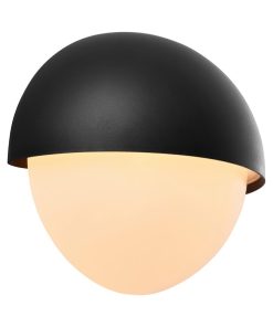 Nordlux Scorpius Round Outdoor Wall Light Black Plastic (JE844)