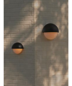 Nordlux Scorpius Round Outdoor Wall Light Black Plastic (JE844)