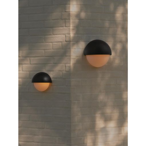 Nordlux Scorpius Round Outdoor Wall Light Black Plastic (JE844)