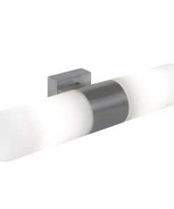 Nordlux Tangens Double Indoor Wall Light Brushed Steel (JE846)
