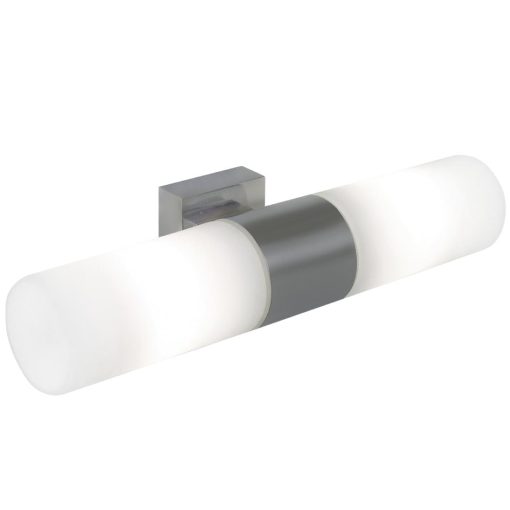 Nordlux Tangens Double Indoor Wall Light Brushed Steel (JE846)