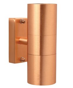 Nordlux Tin Double Outdoor Wall Light Copper (JE847)