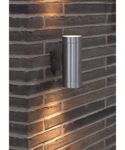 Nordlux Tin Maxi Double Outdoor Wall Light Aluminium (JE849)