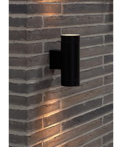 Nordlux Tin Maxi Double Outdoor Wall Light Black (JE850)