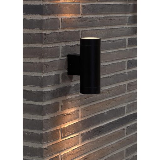 Nordlux Tin Maxi Double Outdoor Wall Light Black (JE850)