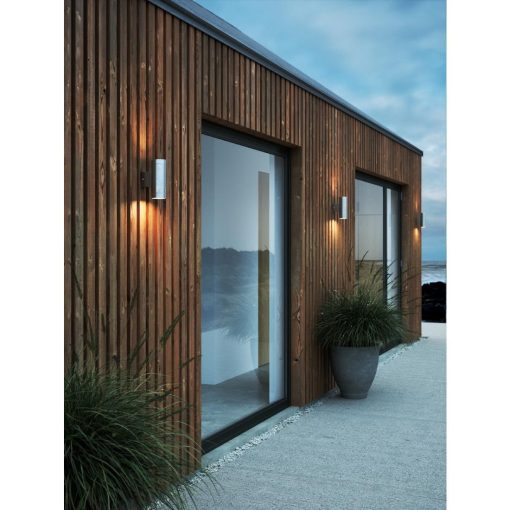 Nordlux Tin Maxi Double Outdoor Wall Light Galvanised (JE856)