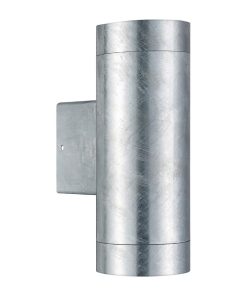 Nordlux Tin Maxi Double Outdoor Wall Light Galvanised (JE856)