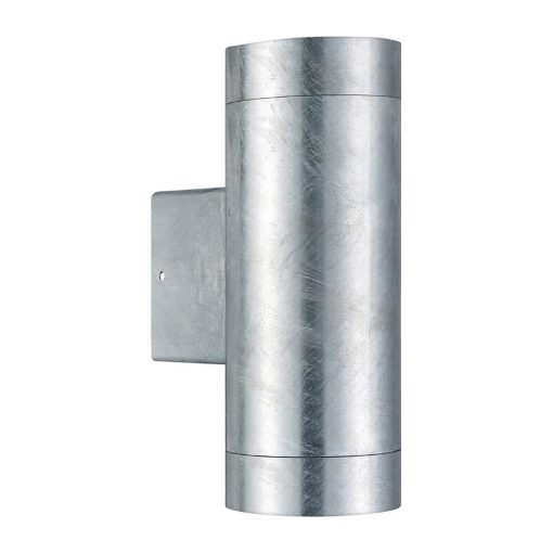 Nordlux Tin Maxi Double Outdoor Wall Light Galvanised (JE856)