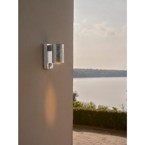 Nordlux Tin Maxi Sensor Outdoor Wall Light Galvanised (JE857)