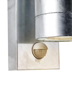 Nordlux Tin Maxi Sensor Outdoor Wall Light Galvanised (JE857)