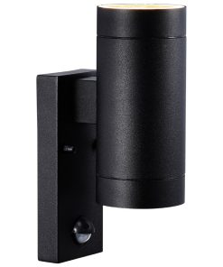 Nordlux Tin Maxi Double Sensor Outdoor Wall Light Black (JE858)