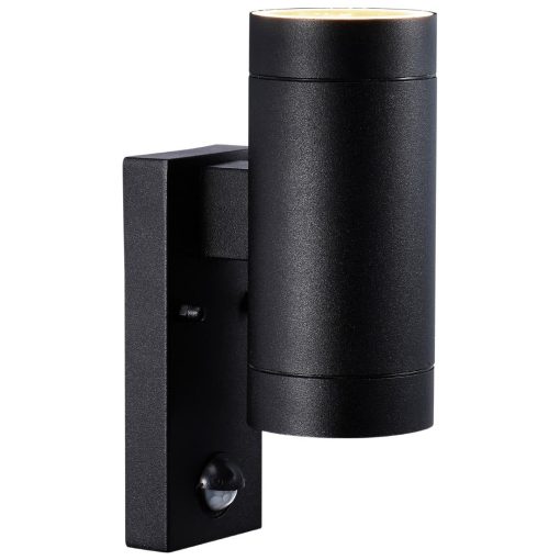 Nordlux Tin Maxi Double Sensor Outdoor Wall Light Black (JE858)