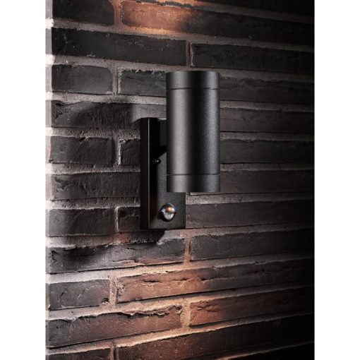 Nordlux Tin Maxi Double Sensor Outdoor Wall Light Black (JE858)