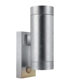 Nordlux Tin Maxi Double Sensor Outdoor Wall Light Galvanised (JE859)
